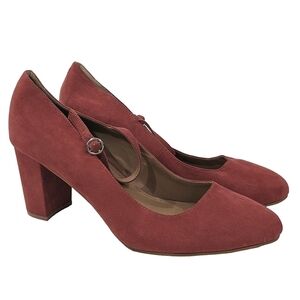 Torrid Coral Pink Women's Mary Jane Block Heels